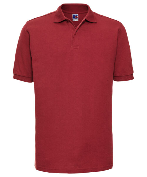 Russell Hard-Wearing 60 degree wash Polo bright red