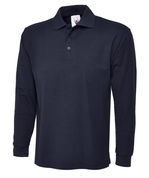 Uneek Longsleeve Poloshirt navy