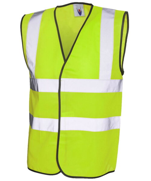 Uneek Sleeveless Safety Wait Coat (Yellow)