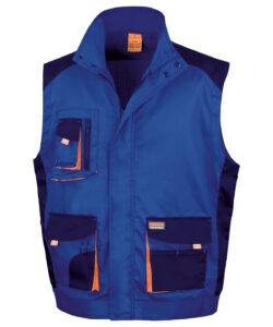 Work-Guard by Result Lite Gilet blue and orange