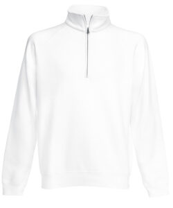 Fruit Of The Loom Men's Zip Neck Sweatshirt - Premium 70/30 Blend, Machine Wash