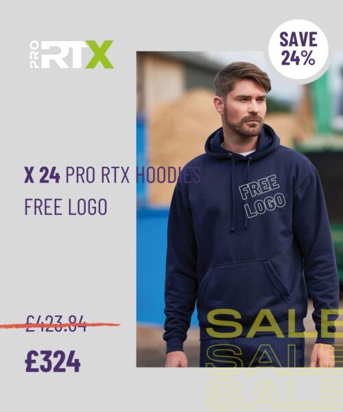 Mega deal x24 Pro RTX comfy hooddies with free embroidered logo