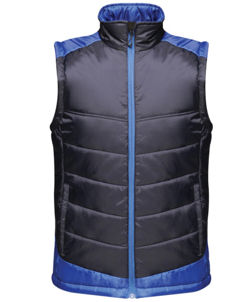 Contrast insulated bodywarmer navy/royal