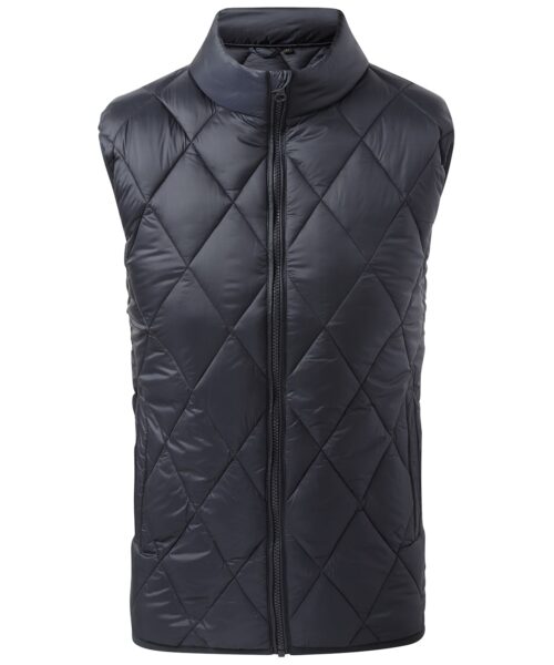 Diamond pane padded gilet NAvy